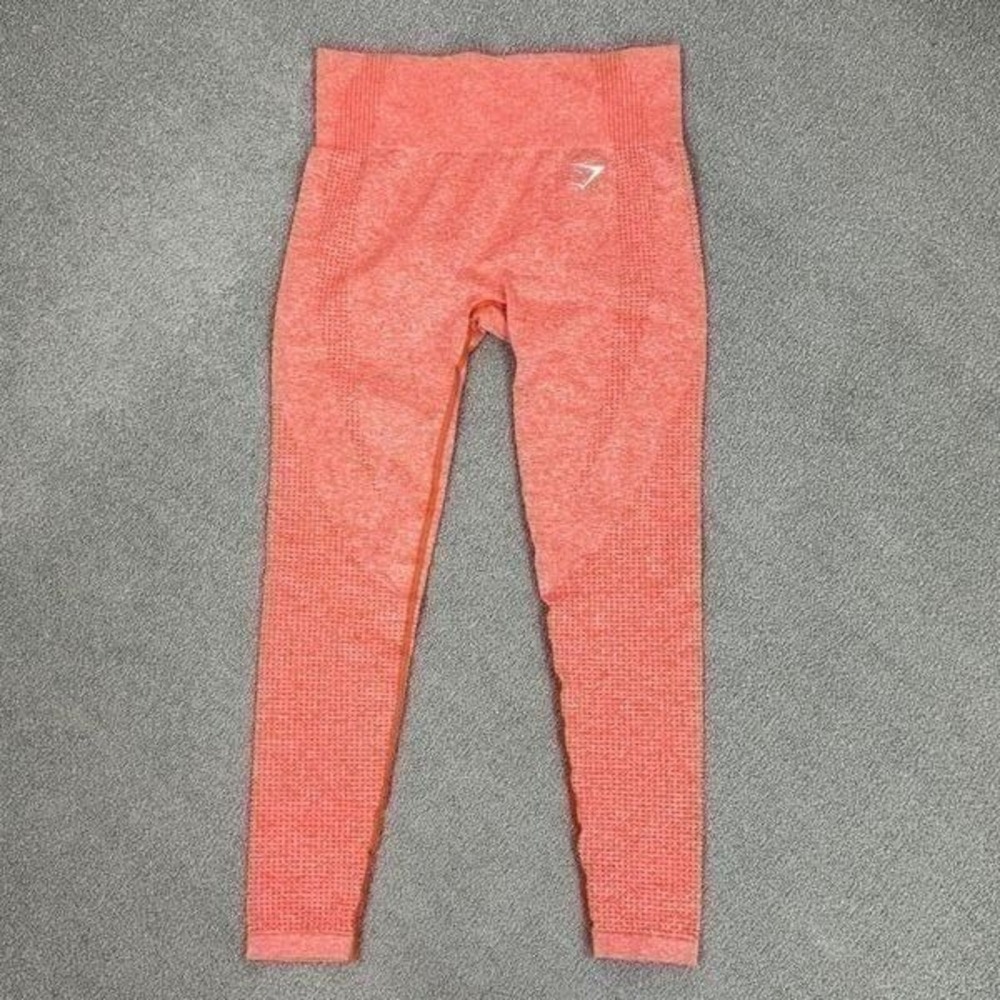 GymShark Vital 2.0‎ Seamless Leggings Chili Red Marled Medium